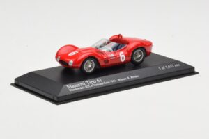 Maserati Tipo 61 #6 R. Penske SCCA National Race Meadowdale 1961 Minichamps 1:43 400611206 Diecast - image 2 of 4