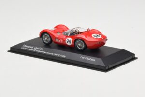 Maserati Tipo 61 #98 C. Shelby Times Mirror Grand Prix Riverside 1960 Minichamps 1:43 400601298 Diecast - image 3 of 4
