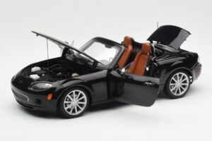 Mazda MX-5 NC Roadster Retractable Hardtop US Spec Black AUTOart 1:18 75971 Diecast - image 2 of 10