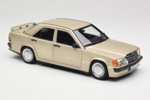 Mercedes 190E W201 2.3-16 Smoke Silver Metallic Norev 1:18 183831 Diecast - image 6 of 8