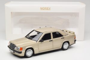Mercedes 190E W201 2.3-16 Smoke Silver Metallic Norev 1:18 183831 Diecast - image 8 of 8