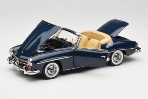 Mercedes 190 SL W121 Middle Blue Norev 1:18 183403 Diecast - image 2 of 8