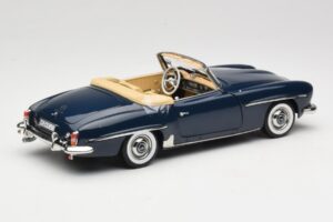 Mercedes 190 SL W121 Middle Blue Norev 1:18 183403 Diecast - image 3 of 8
