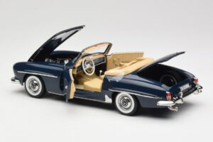 Mercedes 190 SL W121 Middle Blue Norev 1:18 183403 Diecast - image 5 of 8