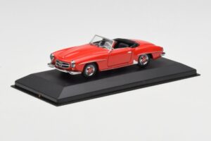 Mercedes 190 SL W121 Red Minichamps 1:43 940033131 Diecast - image 2 of 4
