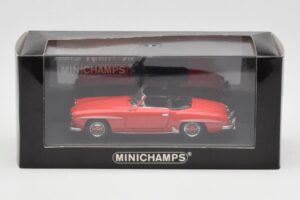 Mercedes 190 SL W121 Red Minichamps 1:43 940033131 Diecast - image 4 of 4