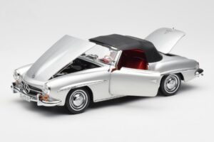 Mercedes 190 SL W121 Silver Norev 1:18 B660640604 Diecast - image 2 of 8