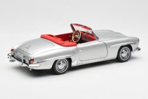 Mercedes 190 SL W121 Silver Norev 1:18 B660640604 Diecast - image 3 of 8