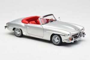 Mercedes 190 SL W121 Silver Norev 1:18 B660640604 Diecast - image 6 of 8