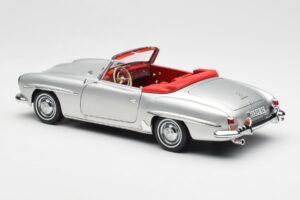 Mercedes 190 SL W121 Silver Norev 1:18 B660640604 Diecast - image 7 of 8