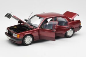 Mercedes 190E W201 2.0 Red Dealer Edition AUTOart 1:18 B66040383 Diecast - image 2 of 8