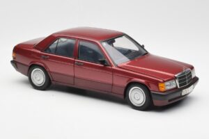 Mercedes 190E W201 2.0 Red Dealer Edition AUTOart 1:18 B66040383 Diecast - image 6 of 8