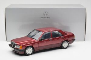 Mercedes 190E W201 2.0 Red Dealer Edition AUTOart 1:18 B66040383 Diecast - image 8 of 8