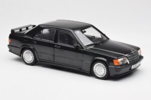 Mercedes 190E 2.3-16 W201 Black Dealer Edition Norev 1:18 B66040663 Diecast - image 6 of 8
