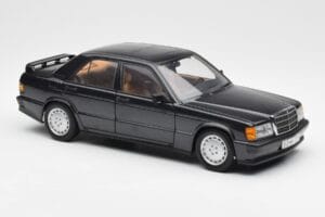 Mercedes 190E 2.3-16 W201 Blue Black Metallic AUTOart 1:18 76122 Diecast - image 6 of 8
