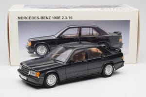 Mercedes 190E 2.3-16 W201 Blue Black Metallic AUTOart 1:18 76122 Diecast - image 8 of 8