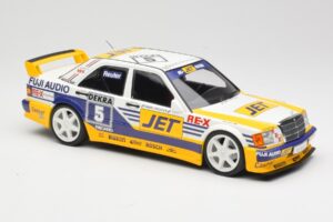 Mercedes 190E 2.5-16 EVO 1 W201 Team MS-Jet #5 M. Reuter DTM 1989 Minichamps 1:18 155893605 Diecast - image 4 of 6