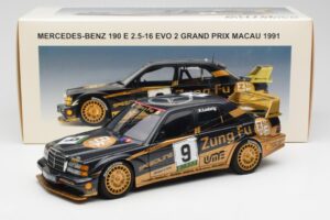 Mercedes 190E 2.5-16 Evo II #9 K. Ludwig Macau GP 3rd Place 1991 AUTOart 1:18 89135 Diecast - image 8 of 8