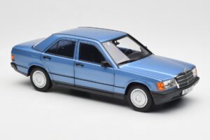 Mercedes 190E W201 Diamond Blue Dealer Edition Norev 1:18 B66040661 Diecast - image 6 of 8
