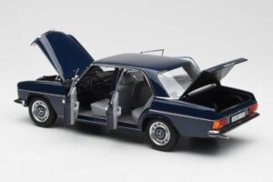 Mercedes 200 W114 Midnight Blue Dealer Edition Norev 1:18 B66040694 Diecast - image 5 of 8