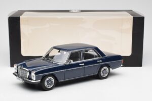 Mercedes 200 W114 Midnight Blue Dealer Edition Norev 1:18 B66040694 Diecast - image 8 of 8