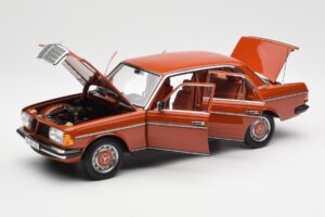 Mercedes 200 W123 English Red Dealer Edition Norev 1:18 B66040653 Diecast - image 2 of 8