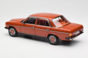 Mercedes 200 W123 English Red Dealer Edition Norev 1:18 B66040653 Diecast - image 7 of 8