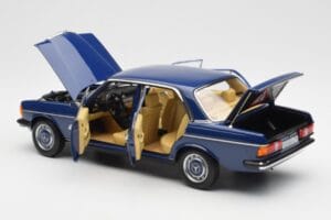 Mercedes 200 W123 Surf Blue Norev 1:18 183710 Diecast - image 5 of 8