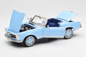Mercedes 230 SL W113 Pagoda Horizon Blue Dealer Edition Norev 1:18 B66040633 Diecast - image 2 of 10