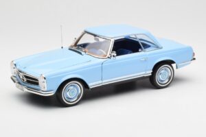 Mercedes 230 SL W113 Pagoda Horizon Blue Dealer Edition Norev 1:18 B66040633 Diecast - image 3 of 10