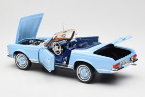 Mercedes 230 SL W113 Pagoda Horizon Blue Dealer Edition Norev 1:18 B66040633 Diecast - image 7 of 10