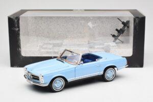 Mercedes 230 SL W113 Pagoda Horizon Blue Dealer Edition Norev 1:18 B66040633 Diecast - image 10 of 10