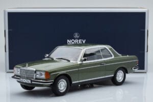 Mercedes 280 CE W123 Coupe Green Norev 1:18 183704 Diecast - image 6 of 6