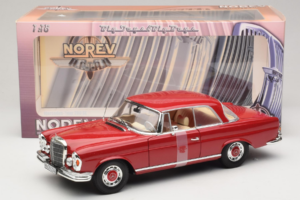 Mercedes 280 SE Coupe Red Norev 1:18 183527 Diecast - image 6 of 6
