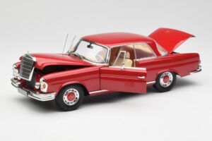 Mercedes 280 SE W108 Red Norev 1:18 193527 Diecast - image 2 of 8