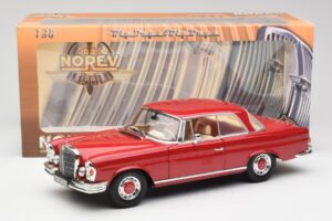 Mercedes 280 SE W108 Red Norev 1:18 193527 Diecast - image 8 of 8