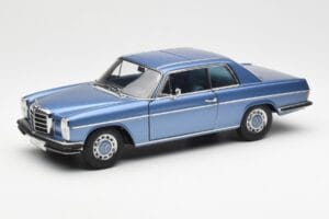 Mercedes 280C/8 W114 Coupe Blue Metallic AUTOart 1:18 76187 Diecast