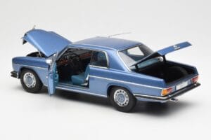 Mercedes 280C/8 W114 Coupe Blue Metallic AUTOart 1:18 76187 Diecast - image 5 of 8