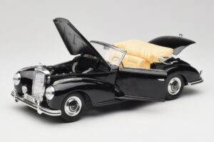 Mercedes 300 S W188 Cabriolet Black Tchibo 1:18 36782 Diecast - image 2 of 8