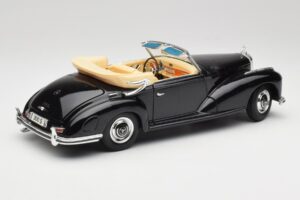 Mercedes 300 S W188 Cabriolet Black Tchibo 1:18 36782 Diecast - image 3 of 8
