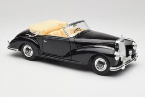 Mercedes 300 S W188 Cabriolet Black Tchibo 1:18 36782 Diecast - image 6 of 8