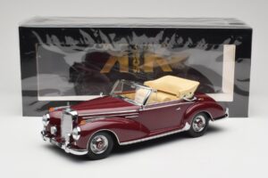Mercedes 300 SC W188 Cabriolet Dark Red KK-Scale 1:18 KKDC180942 Diecast - image 6 of 6