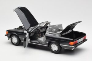 Mercedes 300 SL R107 Black Pearl Dealer Edition Norev 1:18 B66040678 Diecast - image 7 of 10