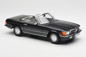 Mercedes 300 SL R107 Black Pearl Dealer Edition Norev 1:18 B66040678 Diecast - image 8 of 10