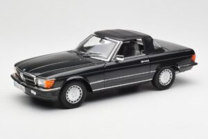 Mercedes 300 SL R107 Black Pearl Dealer Edition Norev 1:18 B66040678 Diecast - image 3 of 10