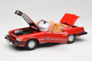 Mercedes 300 SL R107 Red Norev 1:18 B66040623 Diecast - image 2 of 8
