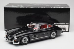 Mercedes 300 SL W198 Black Minichamps 1:18 180039004 Diecast - image 8 of 8
