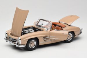 Mercedes 300 SL W198 Roadster Light Brown Minichamps 1:18 180039032 Diecast - image 2 of 8