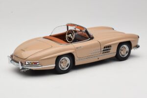 Mercedes 300 SL W198 Roadster Light Brown Minichamps 1:18 180039032 Diecast - image 3 of 8