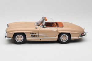 Mercedes 300 SL W198 Roadster Light Brown Minichamps 1:18 180039032 Diecast - image 4 of 8